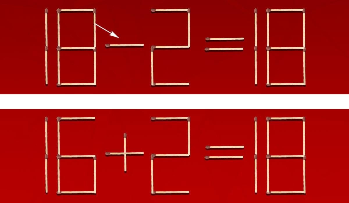 7sekundová hádanka: je třeba přesunout pouze jednu zápalku