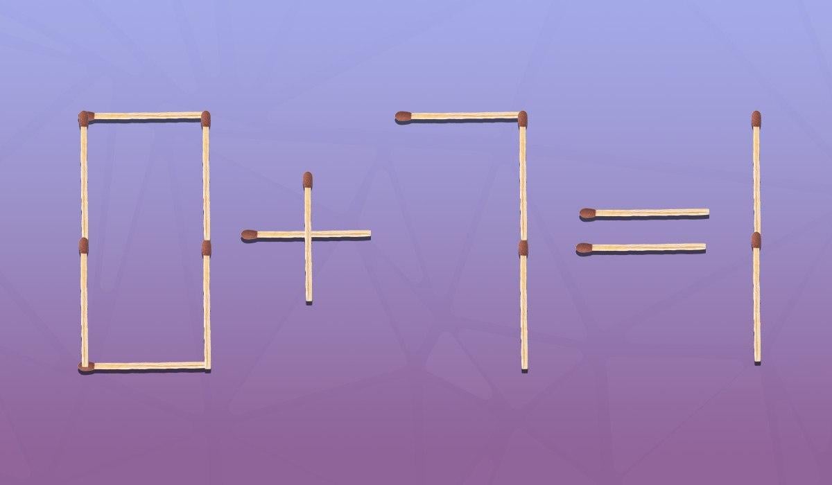 K dosažení správné rovnosti je třeba přesunout jednu sirku: rychlý IQ test